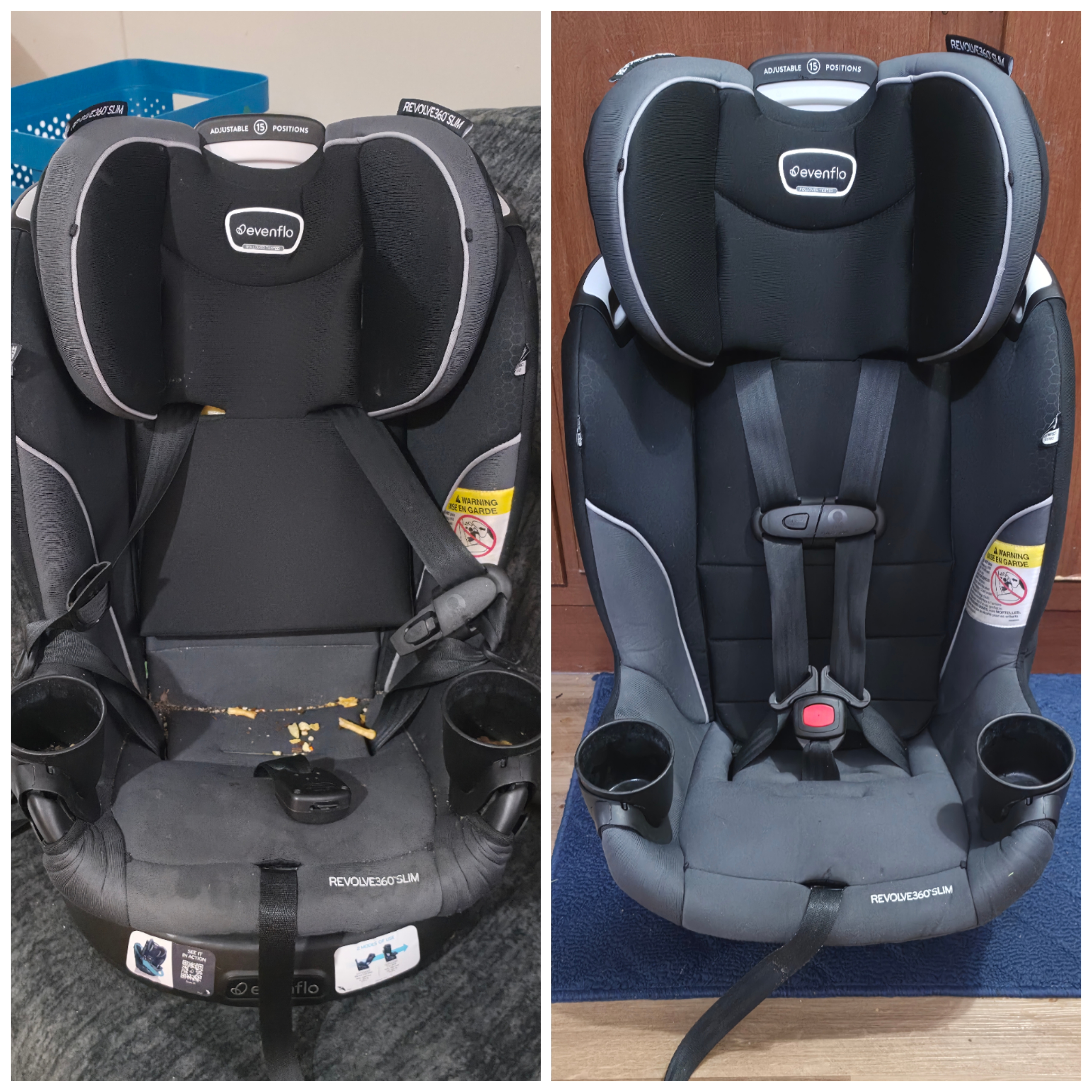 Detailed baby gear cleaning result