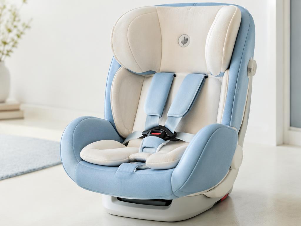 Clean child car seat in a bright room
